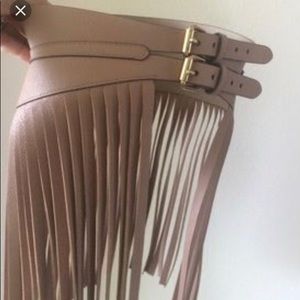 BCBG Fringe Contour Waist Belt